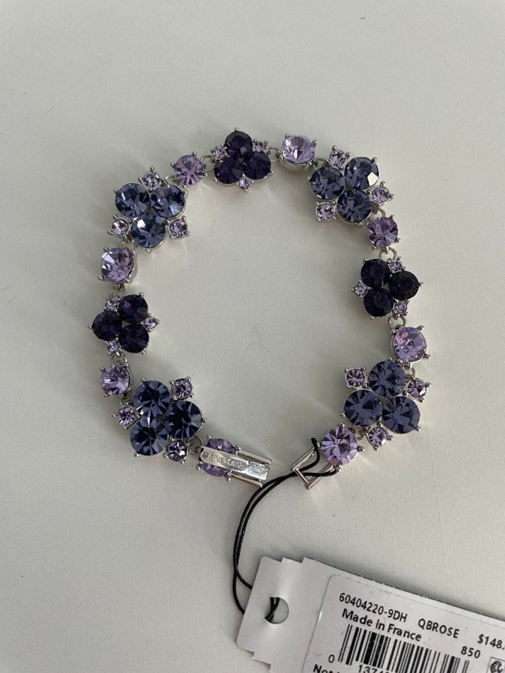 Givenchy Purple and Lilac flower flex bracelet - Picture 2 of 5